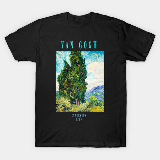 Van gogh cypress T-Shirt by thecolddots